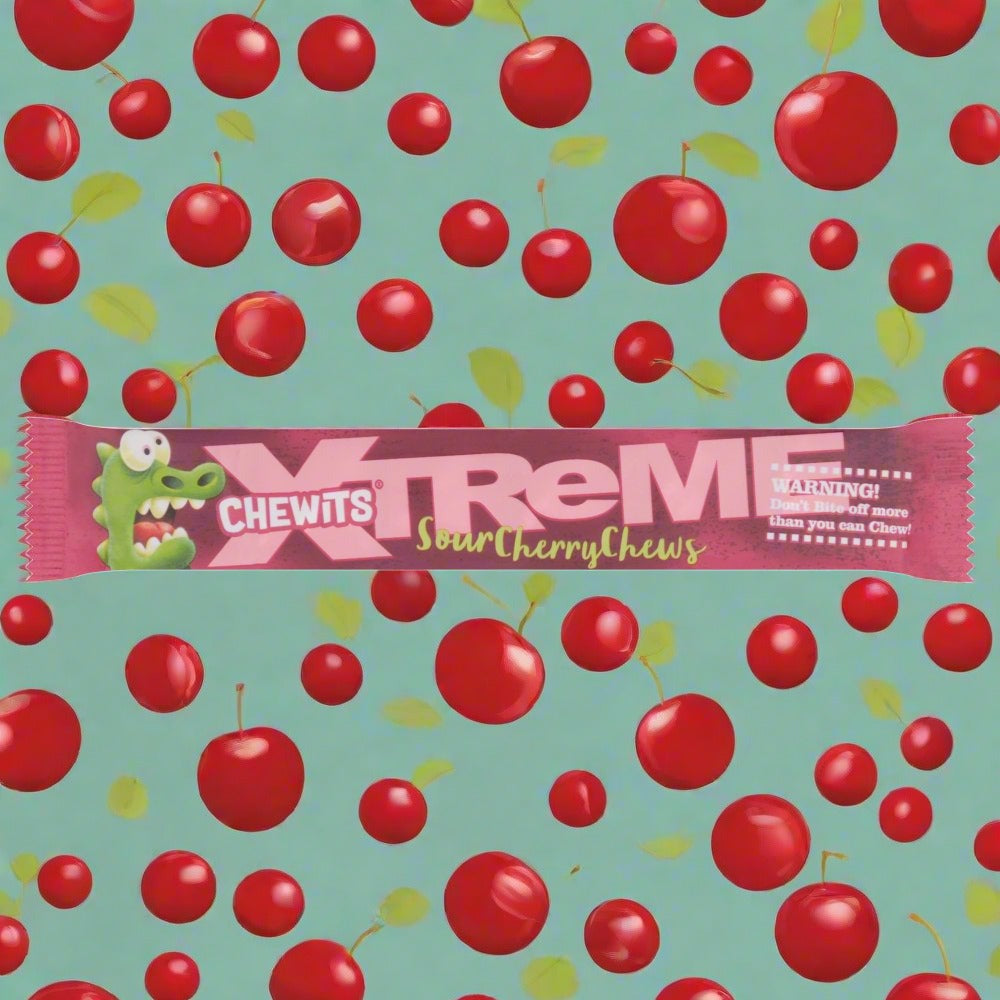 Chewits Xtreme Sour Cherry Chews 34g