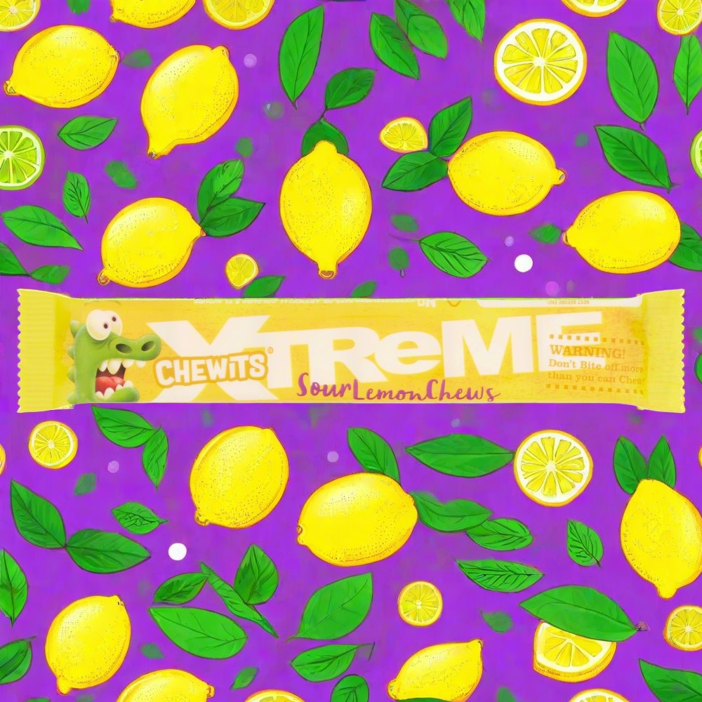 Chewits Xtreme Sour Lemon Chews 34g