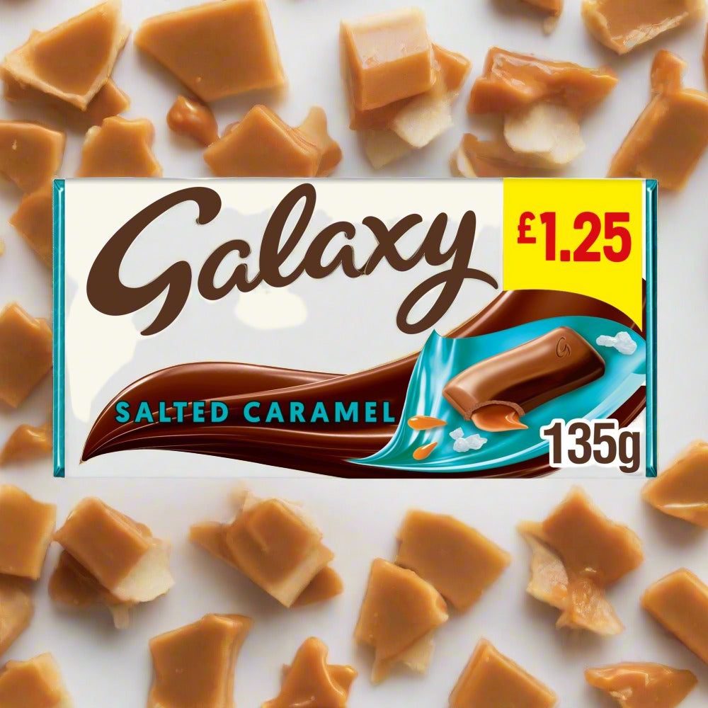 Galaxy Salted Caramel Chocolate Bar 135g