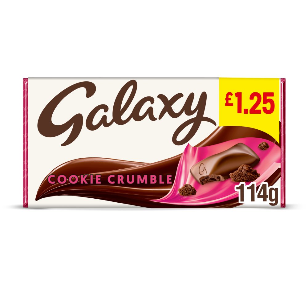 Galaxy Cookie Crumble & Milk Chocolate Block Bar £1.25