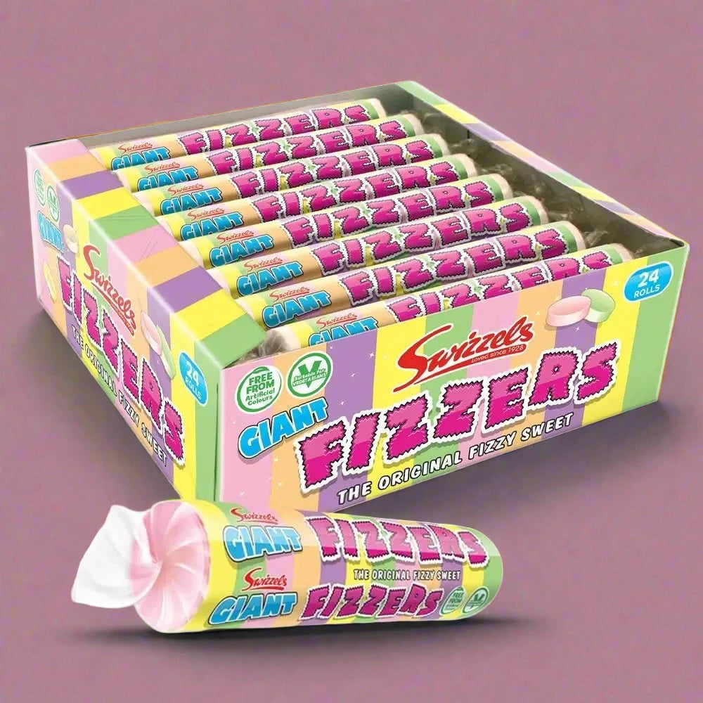 Swizzels Giant Fizzers Rolls 40g