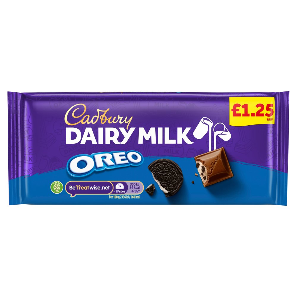 Cadbury Dairy Milk with Oreo Chocolate Bar 120g