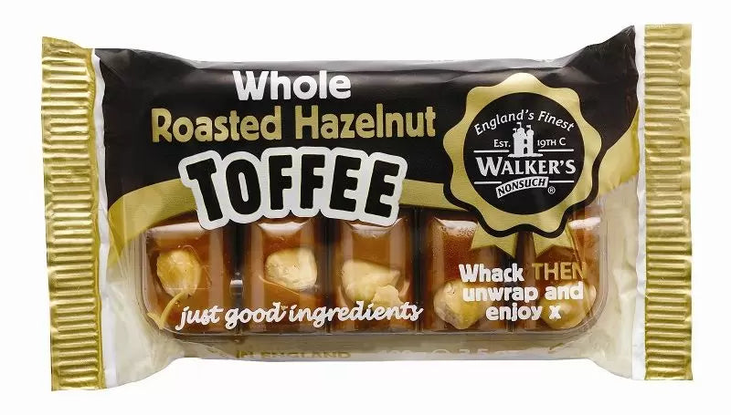 Walker's Nonsuch Hazelnut Toffee Bars 100g