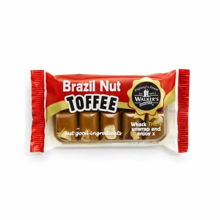 Walker's Nonsuch Brazil Nut Toffee Bars 100g