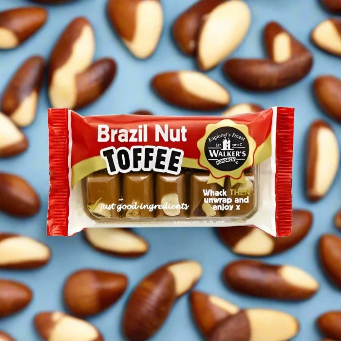 Walker's Nonsuch Brazil Nut Toffee Bars 100g