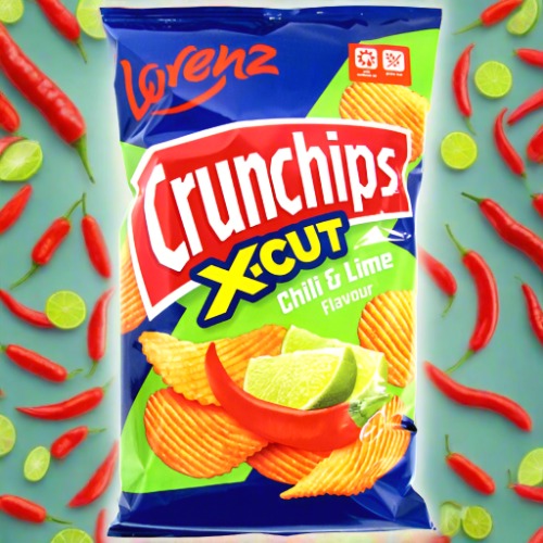 Lorenz Crunchips Xcut Chilli & Lime 75g