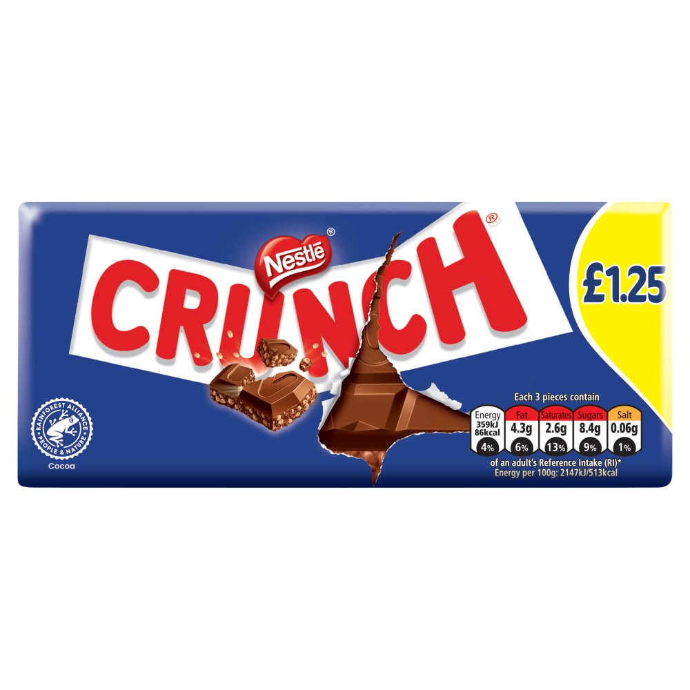 Crunch Milk Chocolate Sharing Bar 100g £1.25