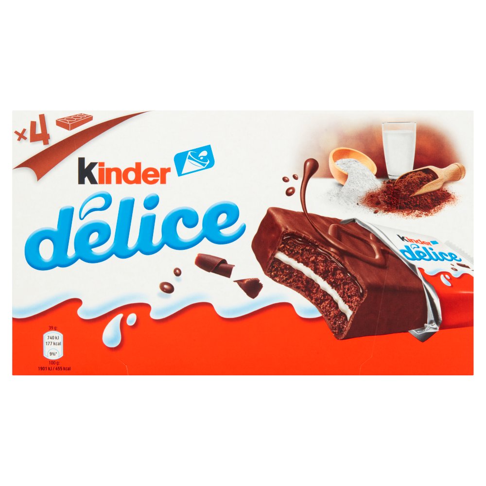 Kinder Delice Cake Bar 4 x 39g