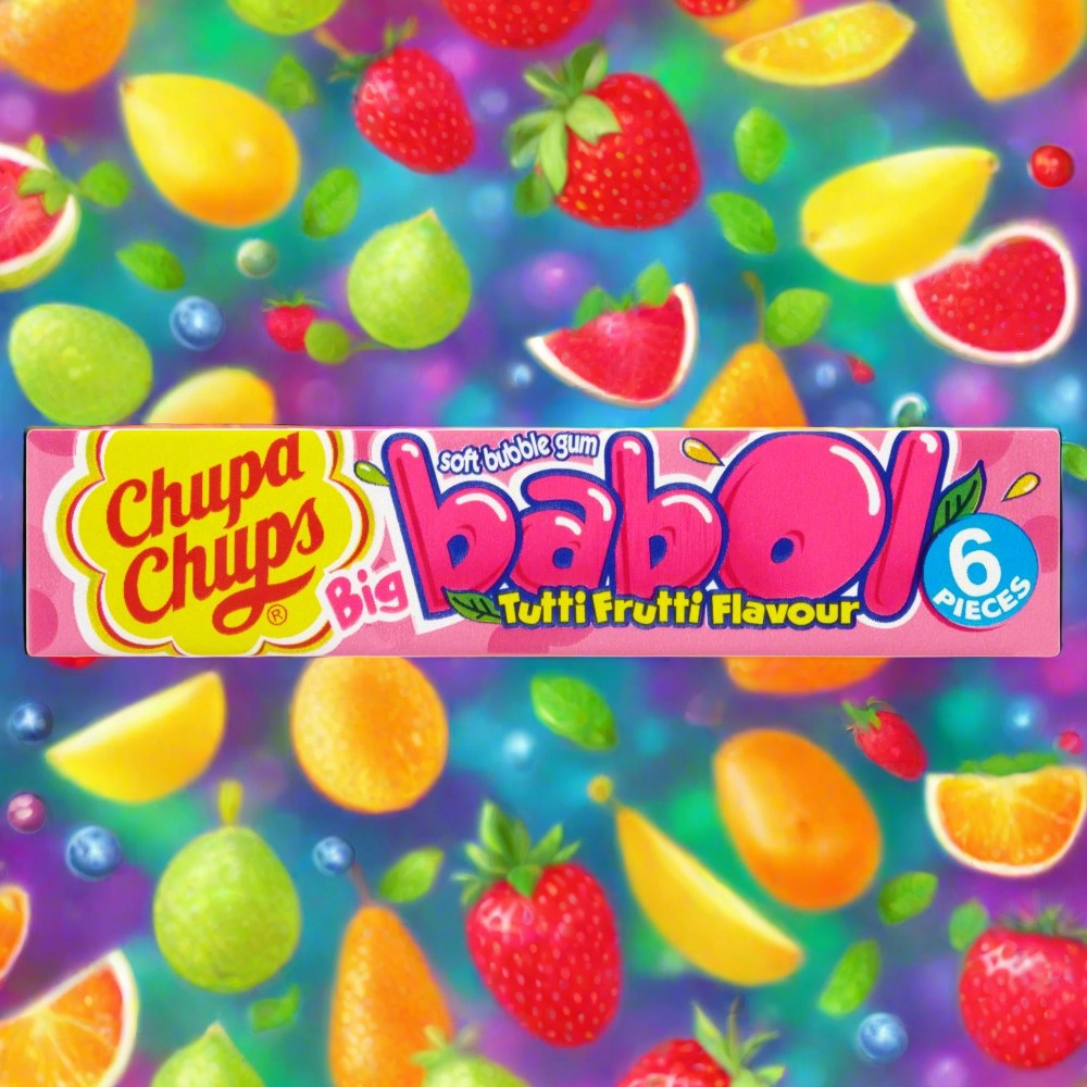 Chupa Chups Big Babol Tutti Frutti Flavour Soft Bubble Gum