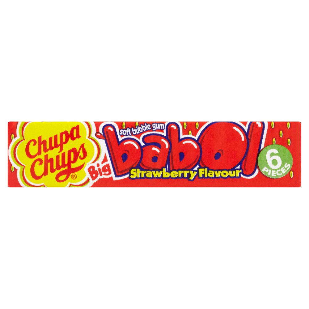 Chupa Chups Big Babol Strawberry Flavour Soft Bubble Gum