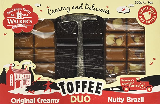 Walker's Nonsuch Creamy & Brazil Toffee Duo Hammer Pack 200g 