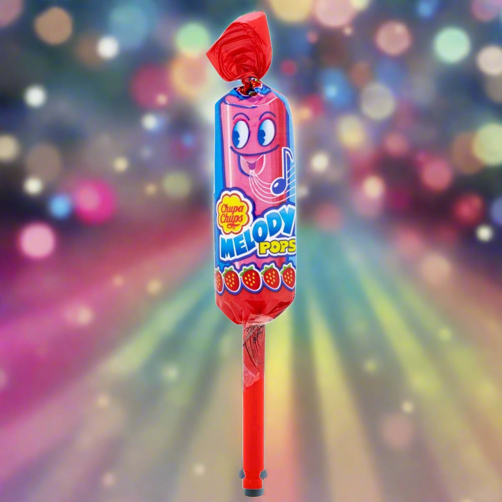 Chupa Chups Melody Pops Strawberry Flavour Lollipops 15g