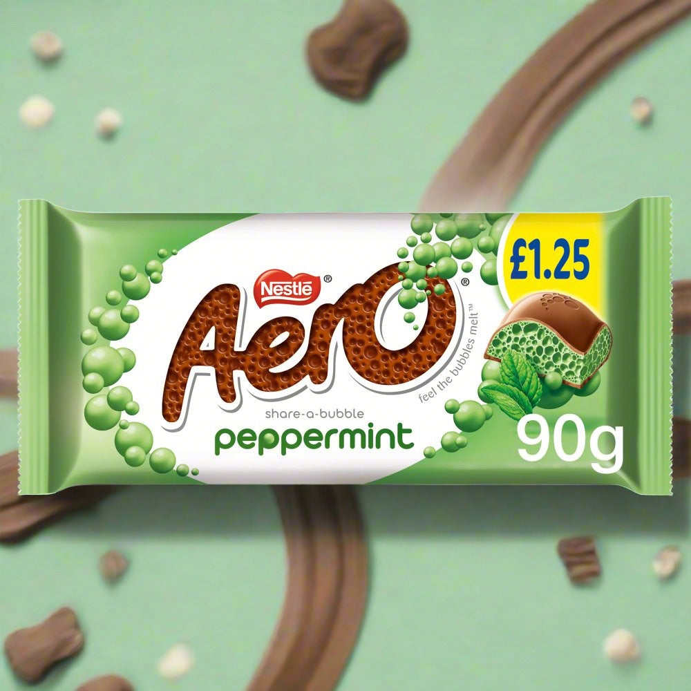Aero Peppermint Mint Chocolate Sharing Bar 90g