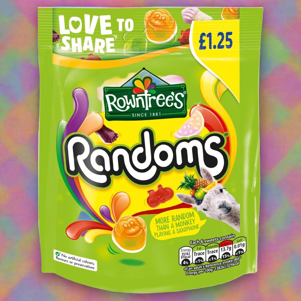 Rowntree's Randoms Sweets Sharing Bag 120g