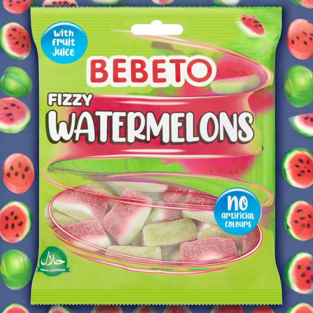 Bebeto Fizzy Watermelons 150g