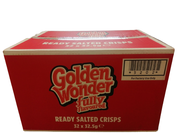 Golden Wonder Ready Salted Crisps 32.5g 32 Pack