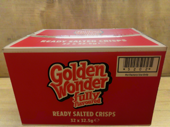 Golden Wonder Ready Salted Crisps 32.5g 32 Pack