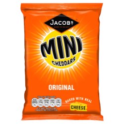 Jacob's Mini Cheddars Original Cheese Snacks 50g Single Packet