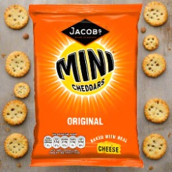 Jacob's Mini Cheddars Original Cheese Snacks 50g Single Packet