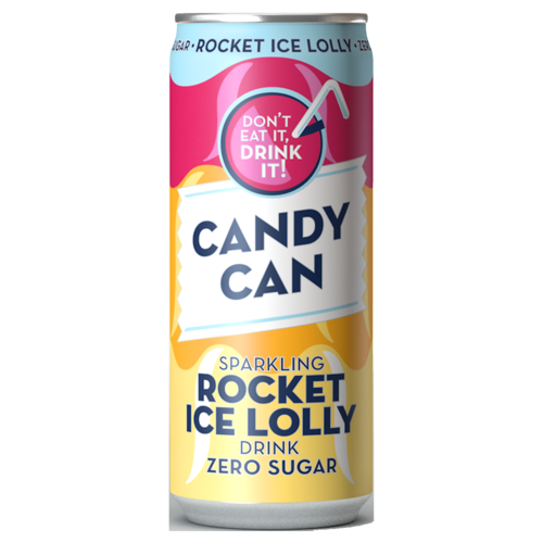 Candy Can Sparkling Rocket Ice Lolly Zero Sugar Can 330ml