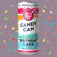 Candy Can Sparkling Birthday Cake Zero Sugar Can 330ml