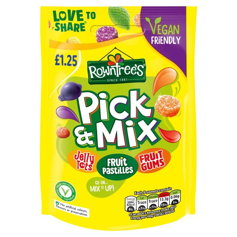 Rowntree's Pick & MIx Sweets Sharing Bag 120g £1.25