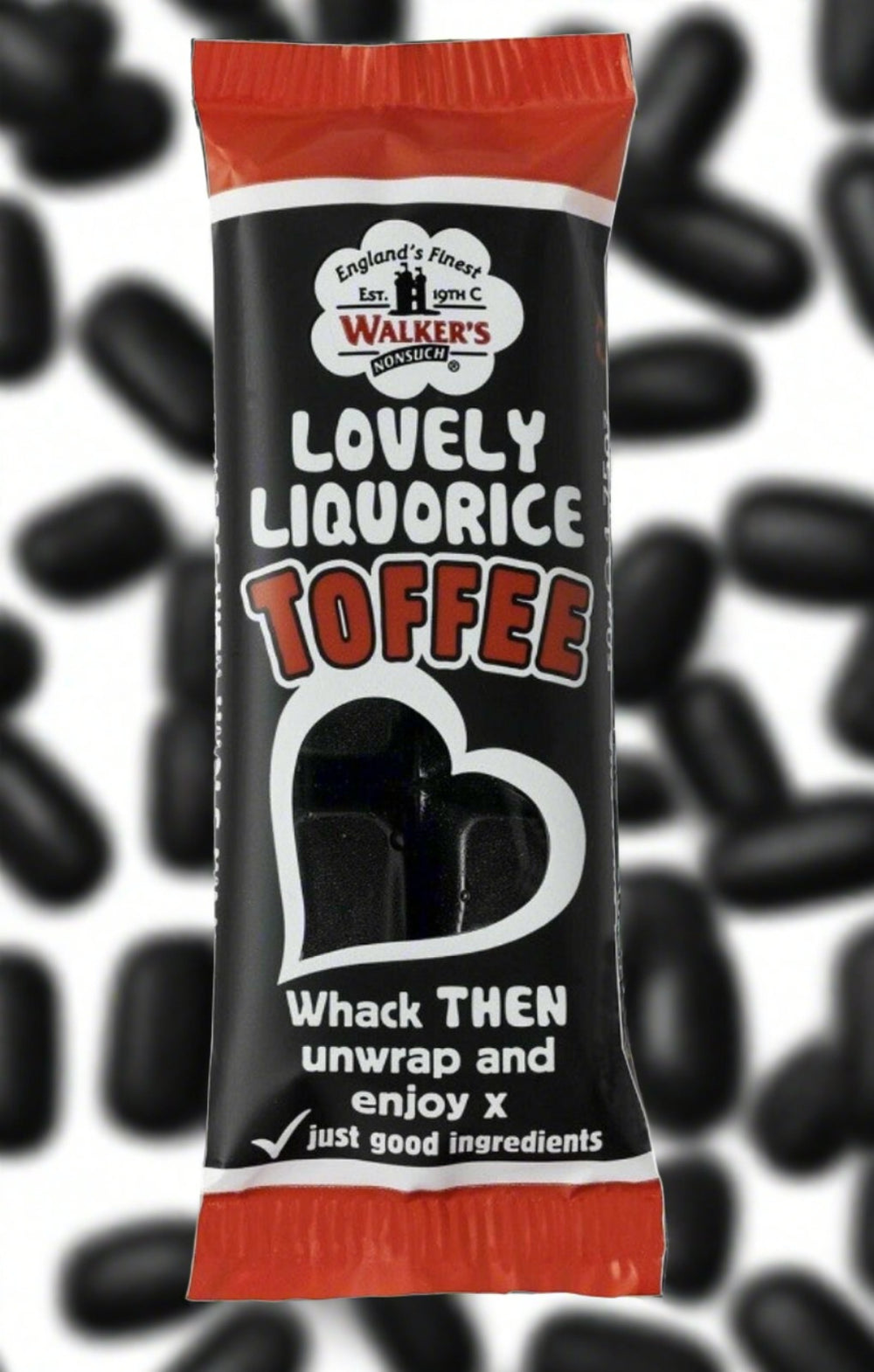 Walker's Nonsuch Lovely Liquorice Toffee Bars 50g