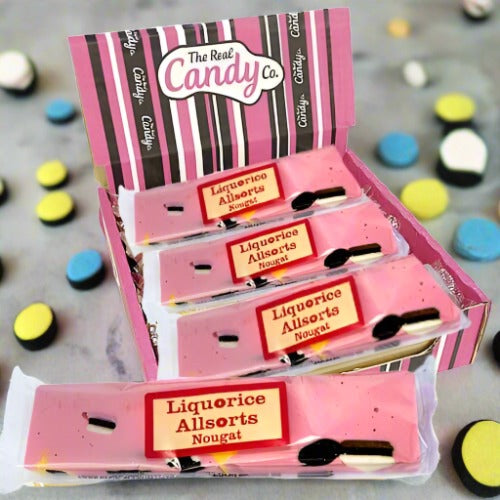 The Real Candy Co. Liquorice Allsorts Nougat Bars 150g